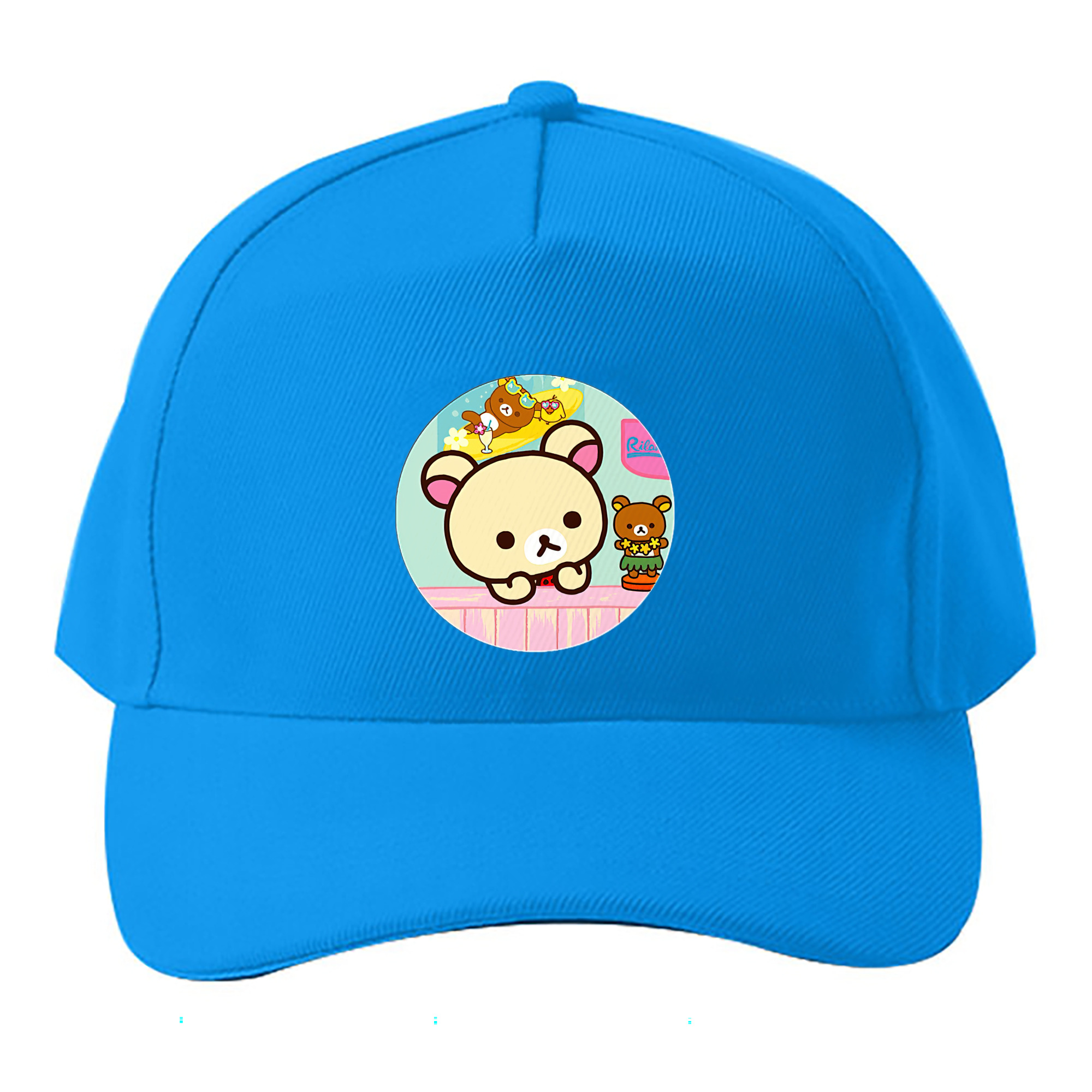 （画像用） リラックマ リラックマ キイロイトリ Rilakkuma Korilakkuma Kiiroitori ベースボールキャップ 綿100％ 男女兼用 帽子 スポーツ